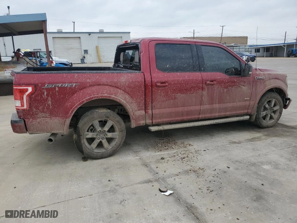 2017 Ford F-150 XL with VIN 1FTEW1CG2HFB09894, listed as a Copart auction lot 43983835 with 121,140 mi miles and Salvage Title. Bid and sale history available at carsss.com. Image 3.