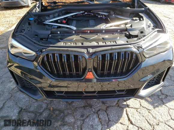 2023 BMW X6 xDrive40i z VIN 5UXCY6C04P9P46153, wystawiony jako Copart lot #81151634 z przebiegiem Nie podano mil oraz Szkoda całkowita • Salvage title. Historia ofert i sprzedaży dostępna na DreamBid. Obrazek 12.