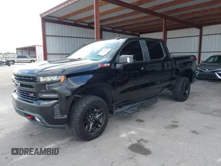 2021 Chevrolet Silverado 1500 LT Trail Boss with VIN 1GCPYFED2MZ127842, listed as a IAAI auction lot 41600761 with 70,630 mi miles and . Bid and sale history available at DreamBid. Image 2.