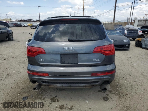 2015 Audi Q7 3.0T S line Prestige with VIN WA1DGAFE1FD023143, listed as a Copart auction lot 51624235 with 0 mi miles and Clean Title. Bid and sale history available at carsss.com. Image 6.