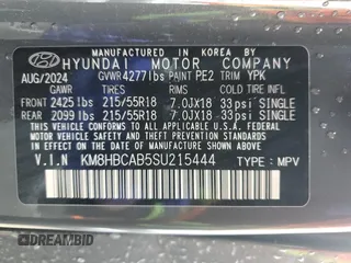 2025 Hyundai Kona SEL with VIN KM8HBCAB5SU215444, listed as a Copart auction lot 54619815 with 13,095 mi miles and Clean Title. Bid and sale history available at carsss.com. Image 13.