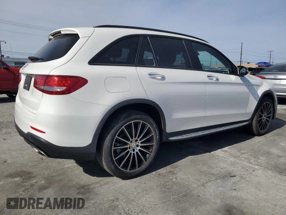 2016 Mercedes-Benz GLC with VIN WDC0G4JB2GF041749, listed as a Copart auction lot 46801815 with 104,847 mi miles and Salvage Title. Bid and sale history available at carsss.com. Image 3.