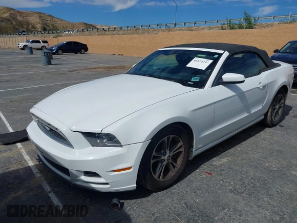2014 Ford Mustang V6 with VIN 1ZVBP8EM4E5243008, listed as a IAAI auction lot 41572234 with 114,392 mi miles. Bid and sale history available at carsss.com. Image 17.