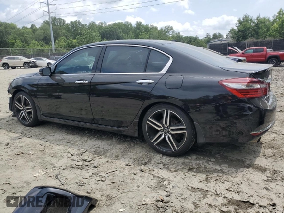 2017 Honda Accord Touring with VIN 1HGCR3F96HA019458, listed as a Copart auction lot 59915105 with 135,739 mi miles and Salvage title. Bid and sale history available at DreamBid. Image 2.