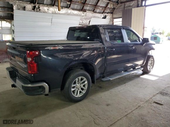 2022 Chevrolet Silverado 1500 LT with VIN 1GCPDKEK5NZ640264, listed as a Copart auction lot 73752134 with 23,878 mi miles and Salvage Title. Bid and sale history available at carsss.com. Image 3.