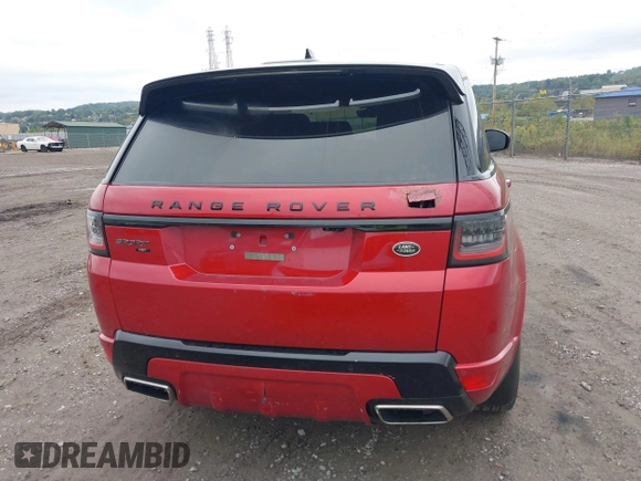 2021 Land Rover Range Rover Sport HST with VIN SALWS2RU5MA762867, listed as a IAAI auction lot 40490500 with 22,922 mi miles. Bid and sale history available at carsss.com. Image 16.