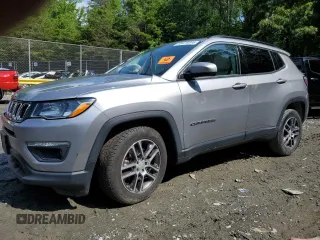 2018 Jeep Compass Latitude with VIN 3C4NJDBB8JT234996, listed as a Copart auction lot 58418545 with 57,327 mi miles and Salvage title. Bid and sale history available at DreamBid. Image 1.