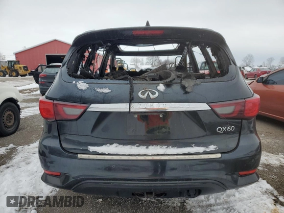 2017 Infiniti QX60 with VIN 5N1DL0MM1HC546110, listed as a Copart auction lot 82972344 with 0 mi miles and Non Repairable. Bid and sale history available at carsss.com. Image 6.