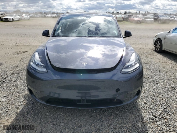 2020 Tesla Model Y Long Range with VIN 5YJYGDEF3LF016427, listed as a Copart auction lot 47895035 with NaN miles and Salvage Title. Bid and sale history available at carsss.com. Image 5.