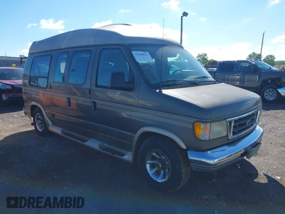 2003 Ford Econoline Cargo Recreational with VIN 1FDRE14L93HA06545, listed as a IAAI auction lot 42200611 with 160,671 mi miles and . Bid and sale history available at DreamBid. Image 1.
