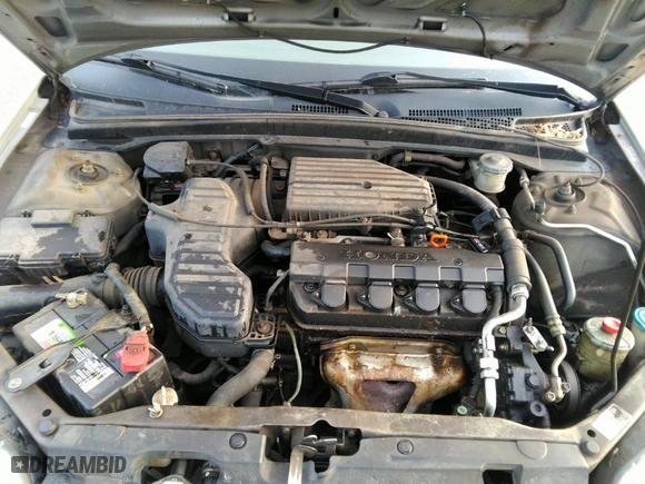 2003 Honda Civic LX with VIN 2HGES16673H572833, listed as a IAAI auction lot 41765347 with 89,950 mi miles. Bid and sale history available at carsss.com. Image 10.