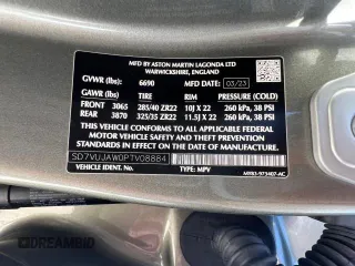 2023 Aston Martin DBX with VIN SD7VUJAW0PTV08884, listed as a Copart auction lot 46737165 with 8,723 mi miles and Clean Title. Bid and sale history available at carsss.com. Image 10.