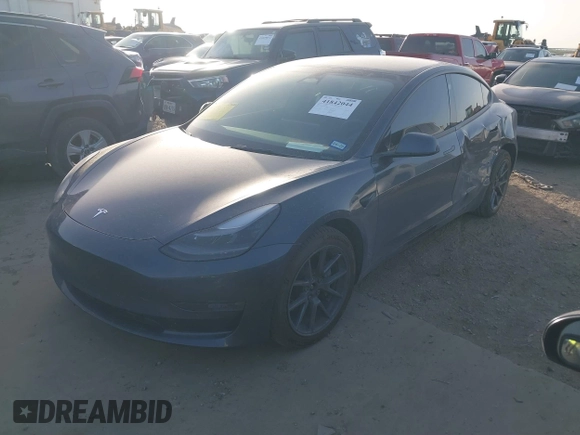 2022 Tesla Model 3 Long Range with VIN 5YJ3E1EB3NF264532, listed as a IAAI auction lot 41842044 with 42,280 mi miles and . Bid and sale history available at DreamBid. Image 2.