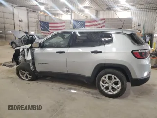 2024 Jeep Compass Sport с VIN 3C4NJDAN0RT158813, выставлен на аукционе Copart как лот 52794575 с пробегом 6 137 миль миль и Списание • Salvage title. История ставок и продаж доступна на DreamBid. Изображение 2.