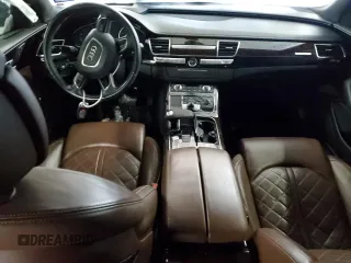 2015 Audi A8 L 4.0T with VIN WAU32AFD4FN007436, listed as a Copart auction lot 89020695 with 0 mi miles and Salvage Title. Bid and sale history available at carsss.com. Image 8.