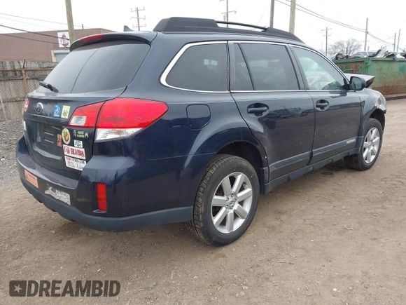 2012 Subaru Outback Limited with VIN 4S4BRBJC3C3249426, listed as a IAAI auction lot 41236657 with 119,634 mi miles and . Bid and sale history available at DreamBid. Image 4.