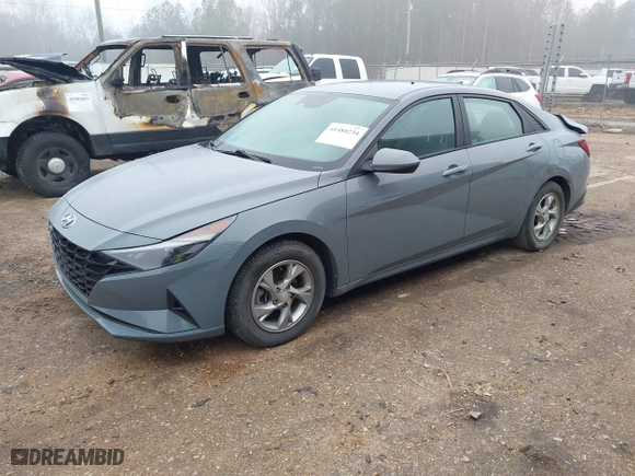 2022 Hyundai Elantra SE with VIN KMHLL4AG3NU351004, listed as a IAAI auction lot 41480234 with 48,485 mi miles. Bid and sale history available at carsss.com. Image 18.