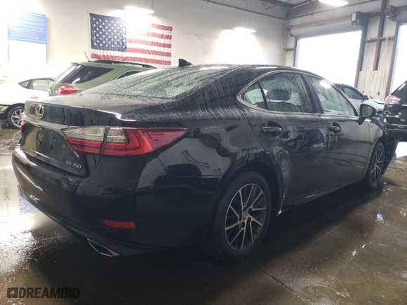 2017 Lexus ES with VIN 58ABK1GG7HU041276, listed as a Copart auction lot 80558623 with 49,235 mi miles and Salvage Title. Bid and sale history available at carsss.com. Image 3.