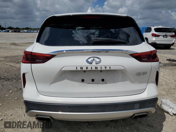 2019 Infiniti QX50 LUXE with VIN 3PCAJ5M15KF133245, listed as a Copart auction lot 50792395 with 36,246 mi miles and Salvage Title. Bid and sale history available at carsss.com. Image 6.