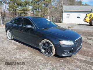 2012 Audi A4 2.0T Premium Plus with VIN WAUFFAFL7CA120700, listed as a IAAI auction lot 41743177 with 186,358 mi miles. Bid and sale history available at carsss.com. Image 1.