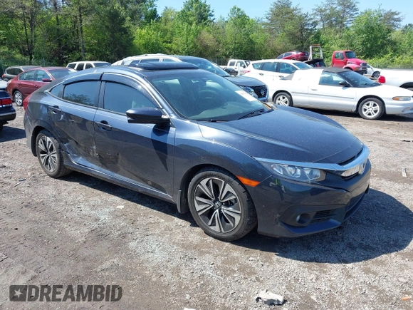 2017 Honda Civic Sedan EX-T with VIN 19XFC1F39HE021182, listed as a IAAI auction lot 41987404 with 88,733 mi miles. Bid and sale history available at carsss.com. Image 1.