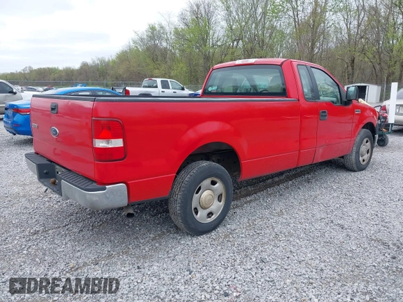 2005 Ford F-150 XL with VIN 1FTRF12WX5NC06045, listed as a IAAI auction lot 41917004 with 296,753 mi miles. Bid and sale history available at carsss.com. Image 4.