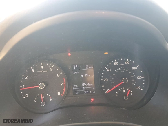 2023 Kia Rio 5-Door S with VIN 3KPA25AD8PE608329, listed as a Copart auction lot 47617055 with 33,911 mi miles and Salvage Title. Bid and sale history available at carsss.com. Image 9.