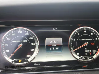 2016 Mercedes-Benz S-Class AMG S 63 with VIN WDDUG7JB7GA230120, listed as a Copart auction lot 46194245 with 113,118 mi miles and Salvage Title. Bid and sale history available at carsss.com. Image 9.