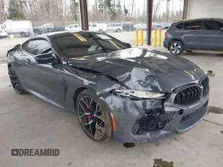 2022 BMW M8 Competition with VIN WBSAE0C06NCH54166, listed as a IAAI auction lot 41776580 with 1 mi miles. Bid and sale history available at carsss.com. Image 1.