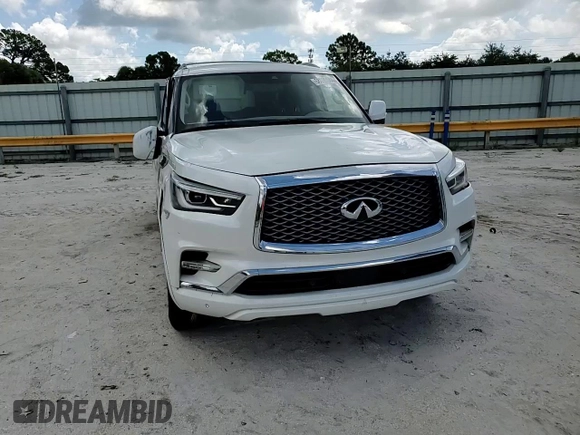 2020 Infiniti QX80 LUXE with VIN JN8AZ2NF4L9702006, listed as a Copart auction lot 68035344 with 71,280 mi miles and Salvage Title. Bid and sale history available at carsss.com. Image 12.