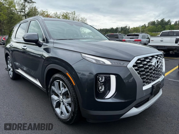 2020 Hyundai Palisade SEL z VIN KM8R4DHE6LU061204, wystawiony jako Copart lot #57970425 z przebiegiem 152 321 mil mil oraz Czysty tytuł • Clean title. Historia ofert i sprzedaży dostępna na DreamBid. Obrazek 1.