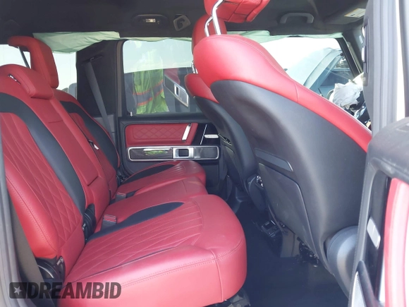 2021 Mercedes-Benz G AMG G 63 with VIN W1NYC7HJ9MX381126, listed as a IAAI auction lot 41434407 with Not Provided miles. Bid and sale history available at carsss.com. Image 8.