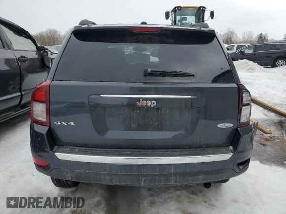 2015 Jeep Compass Latitude with VIN 1C4NJDEB2FD293082, listed as a Copart auction lot 45030955 with 147,275 mi miles and Salvage Title. Bid and sale history available at carsss.com. Image 6.