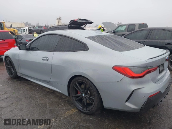 2023 BMW 4 Series 430i with VIN WBA53AP09PCM33735, listed as a IAAI auction lot 41547279 with 28,822 mi miles and . Bid and sale history available at DreamBid. Image 3.