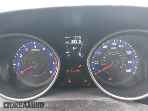 2012 Hyundai Elantra GLS with VIN KMHDH4AEXCU400457, listed as a IAAI auction lot 42395614 with 168,910 mi miles and . Bid and sale history available at DreamBid. Image 7.