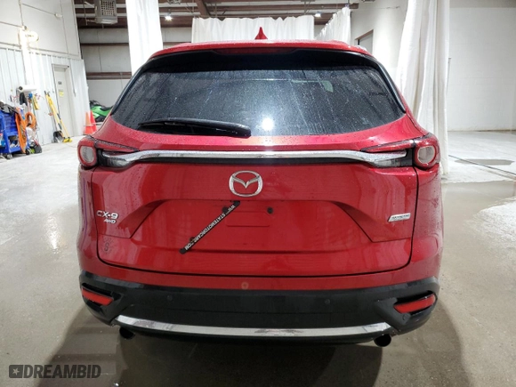 2016 Mazda CX-9 Grand Touring with VIN JM3TCBDY5G0103626, listed as a Copart auction lot 52678315 with 0 mi miles and Salvage Title. Bid and sale history available at carsss.com. Image 6.