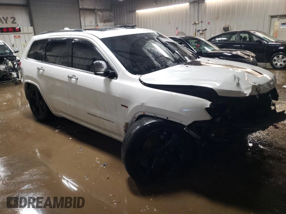 2015 Jeep Grand Cherokee Overland with VIN 1C4RJFCT9FC853324, listed as a Copart auction lot 88104655 with Not Provided miles and Salvage Title. Bid and sale history available at carsss.com. Image 4.