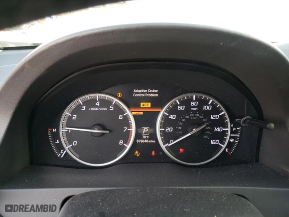 2017 Acura RDX w/Advance Pkg with VIN 5J8TB4H78HL009671, listed as a Copart auction lot 42507745 with 78,640 mi miles and Salvage Title. Bid and sale history available at carsss.com. Image 9.