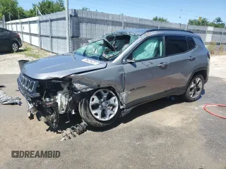 2021 Jeep Compass Limited with VIN 3C4NJDCB7MT511155, listed as a Copart auction lot 65755384 with Not Provided miles and Salvage Title. Bid and sale history available at DreamBid. Image 1.
