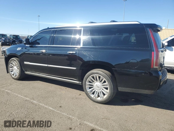 2015 Cadillac Escalade ESV Platinum z VIN 1GYS4UKJ7FR606162, wystawiony jako Copart lot #49666795 z przebiegiem 252 419 mil mil oraz Szkoda całkowita • Salvage title. Historia ofert i sprzedaży dostępna na DreamBid. Obrazek 2.