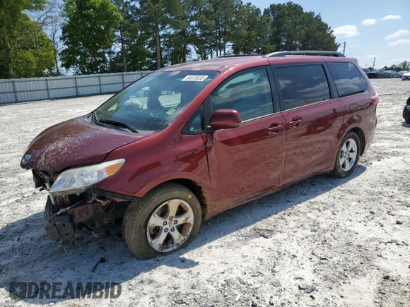2015 Toyota Sienna LE AAS with VIN 5TDKK3DC3FS607895, listed as a Copart auction lot 54970035 with 145,956 mi miles and Salvage title. Bid and sale history available at DreamBid. Image 1.