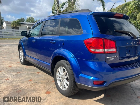 2015 Dodge Journey SXT with VIN 3C4PDCBB5FT518314, listed as a Copart auction lot 54726125 with 34,216 mi miles and Salvage Title. Bid and sale history available at carsss.com. Image 2.