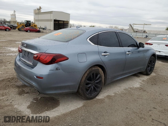 2018 Infiniti Q70 Luxe with VIN JN1BY1AR1JM220894, listed as a Copart auction lot 51790295 with Not provided miles and Salvage title. Bid and sale history available at DreamBid. Image 3.