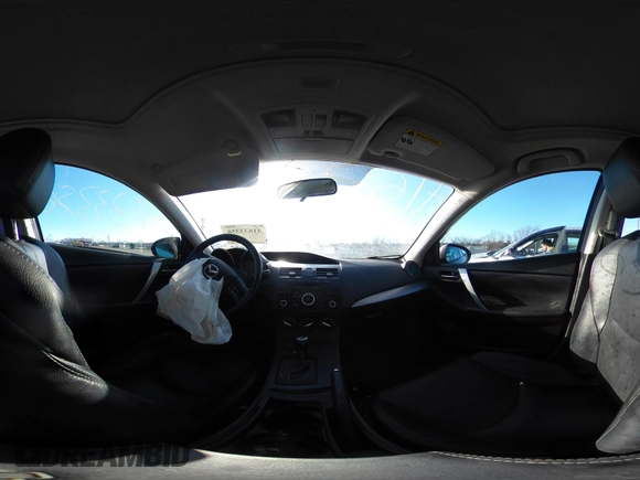 2012 Mazda Mazda3 i Grand Touring with VIN JM1BL1W82C1631267, listed as a IAAI auction lot 41633356 with 158,861 mi miles. Bid and sale history available at carsss.com. Image 19.