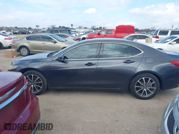 2015 Acura TLX V6 Tech with VIN 19UUB3F54FA000636, listed as a IAAI auction lot 41465496 with 139,263 mi miles. Bid and sale history available at carsss.com. Image 14.