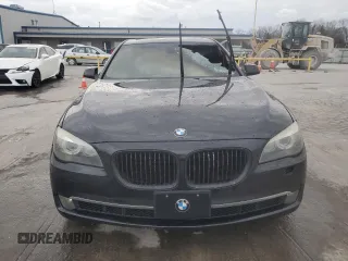 2009 BMW 7 Series 750i with VIN WBAKA83589CY33694, listed as a Copart auction lot 47671345 with 0 mi miles and Salvage Title. Bid and sale history available at carsss.com. Image 5.