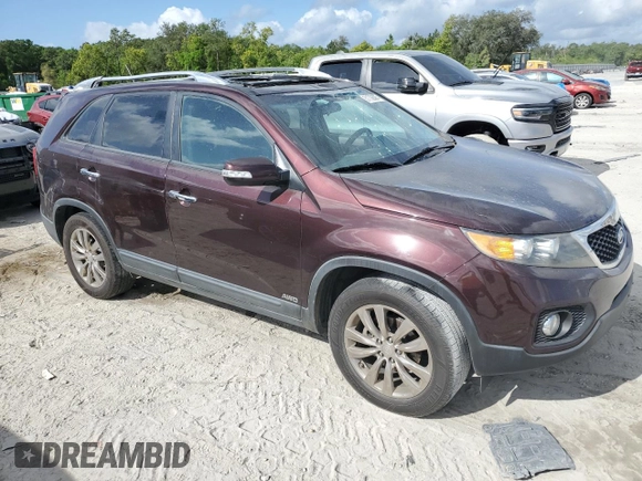 2011 Kia Sorento EX with VIN 5XYKUDA20BG152863, listed as a Copart auction lot 51738585 with 103,817 mi miles and Salvage Title. Bid and sale history available at carsss.com. Image 4.