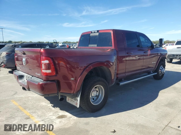 2019 Ram 3500 Laramie with VIN 3C63RRML4KG536838, listed as a Copart auction lot 80268644 with 84,191 mi miles and Salvage Title. Bid and sale history available at carsss.com. Image 3.