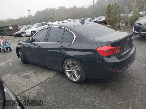 2018 BMW 3 Series 328d with VIN WBA8E5C54JA507646, listed as a Copart auction lot 75518574 with 50,951 mi miles and Salvage title. Bid and sale history available at DreamBid. Image 2.