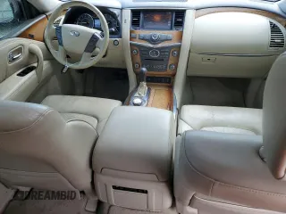 2011 Infiniti QX56 8-passenger with VIN JN8AZ2NC8B9302180, listed as a Copart auction lot 76001744 with 220,515 mi miles and Clean Title. Bid and sale history available at carsss.com. Image 8.